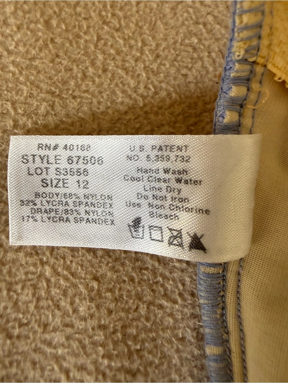 Miraclesuit Size 12 One Piece Swimsuit Tummy Control Colorblock DEFECT - Picture 8 of 16